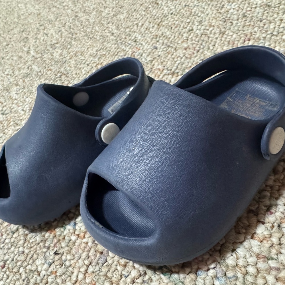 Koala Kids Navy Blue Slip-On Clog Sandals with Back Strap